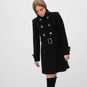 t. Babaton Bromley Wool & Cashmere Military Coat